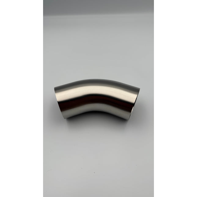45 Degree 2.5" 63.5mm Tight 1D Stainless Steel Bend