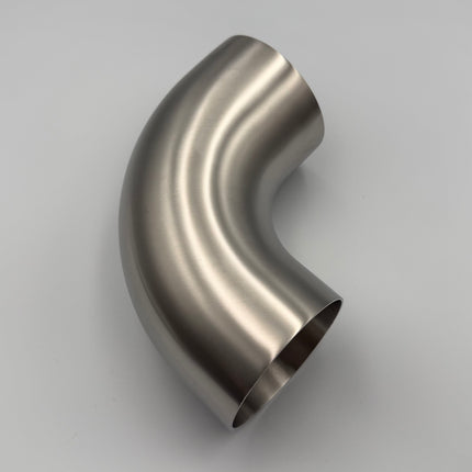 90 Degree 3.5" 88.9mm Tight 1D Stainless Steel Bend