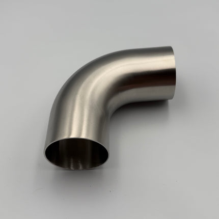90 Degree 2.5" 63.5mm Tight 1D Stainless Steel Bend