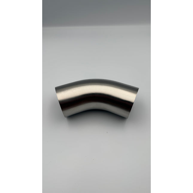 45 Degree 3.5" 88.9mm Tight 1D Stainless Steel Bend