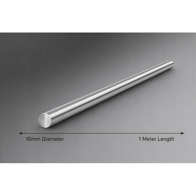 10mm X 1000mm Stainless Steel Round Bar